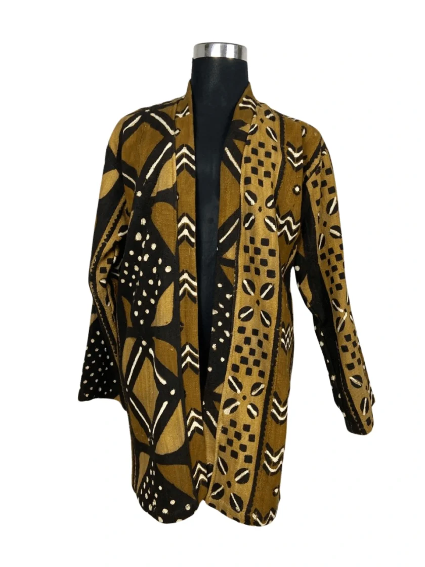 Exclusive Moroccan Handmade Coat with African Designs – Only One Copy