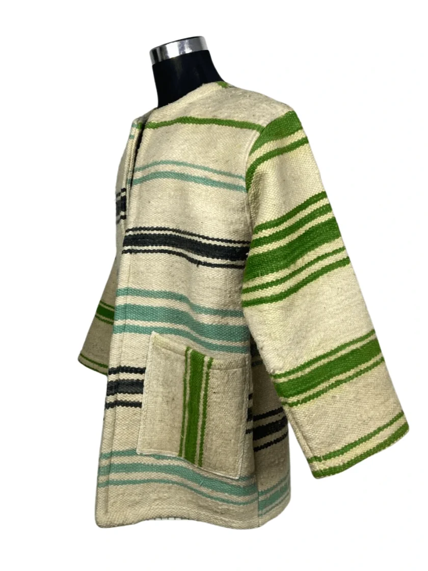 Exclusive Handmade Moroccan Wool Jacket – Only One Copy - Image 2