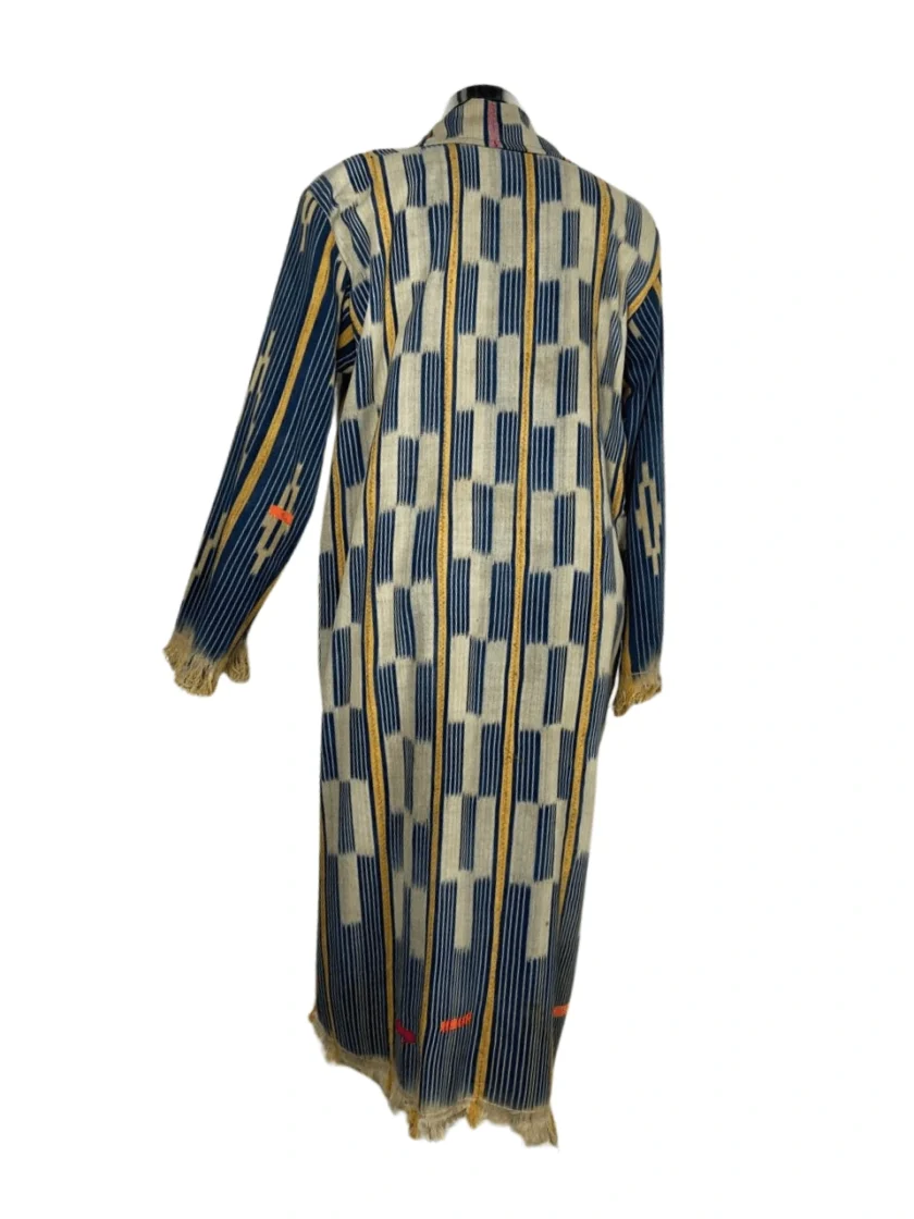 Handmade African Moroccan Style Cotton Coat – Only One Copy - Image 3