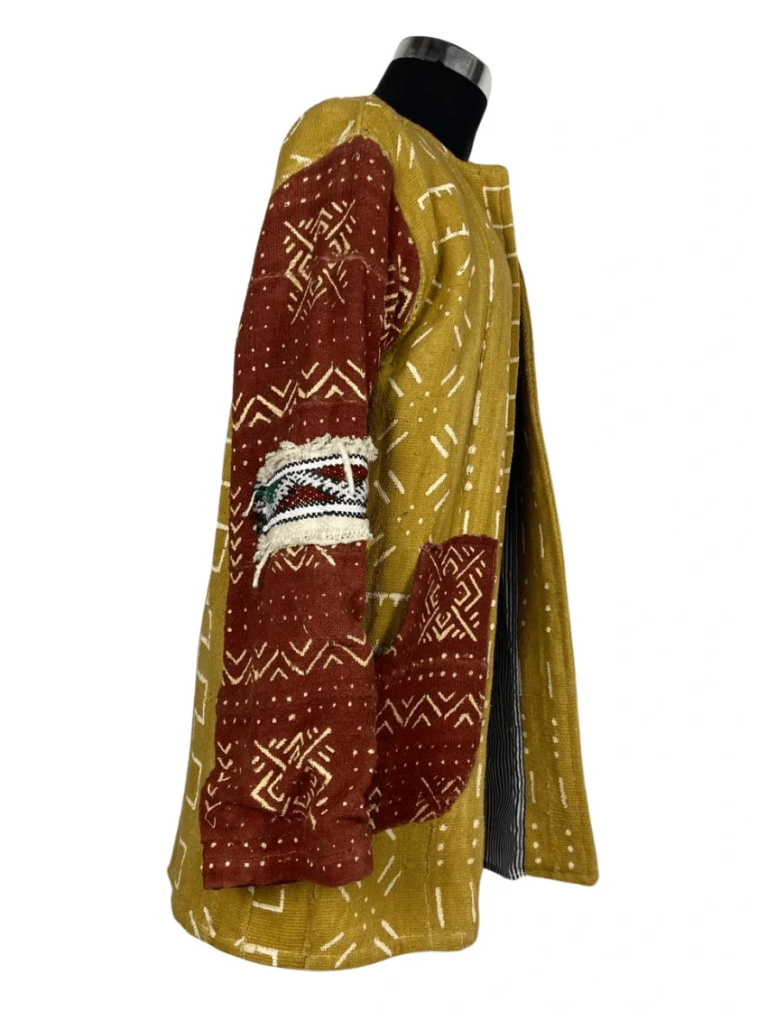 Exclusive Moroccan Handmade Jacket with African Designs – Only One Copy - Image 3