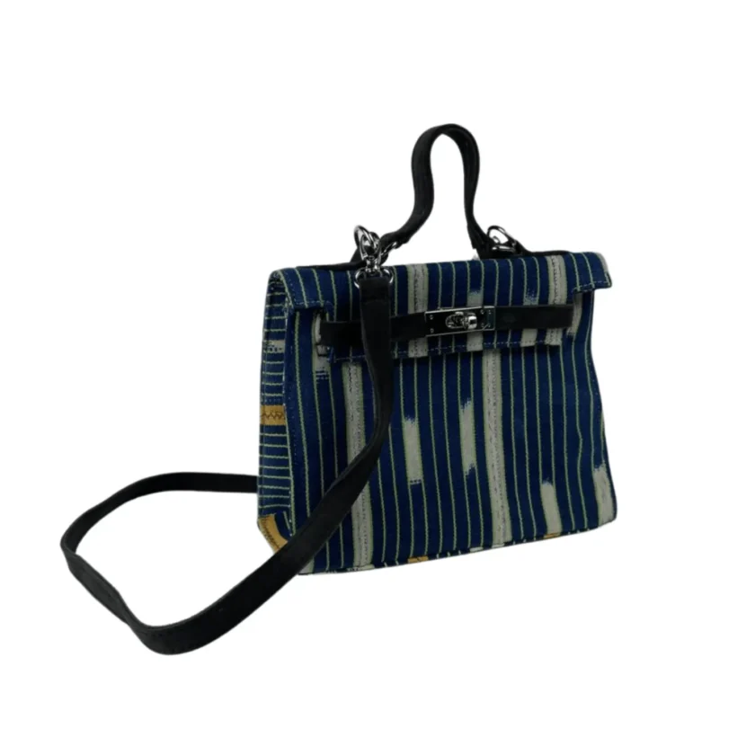 One-of-a-Kind Moroccan Cotton  Shoulder Bag with Bold African Designs