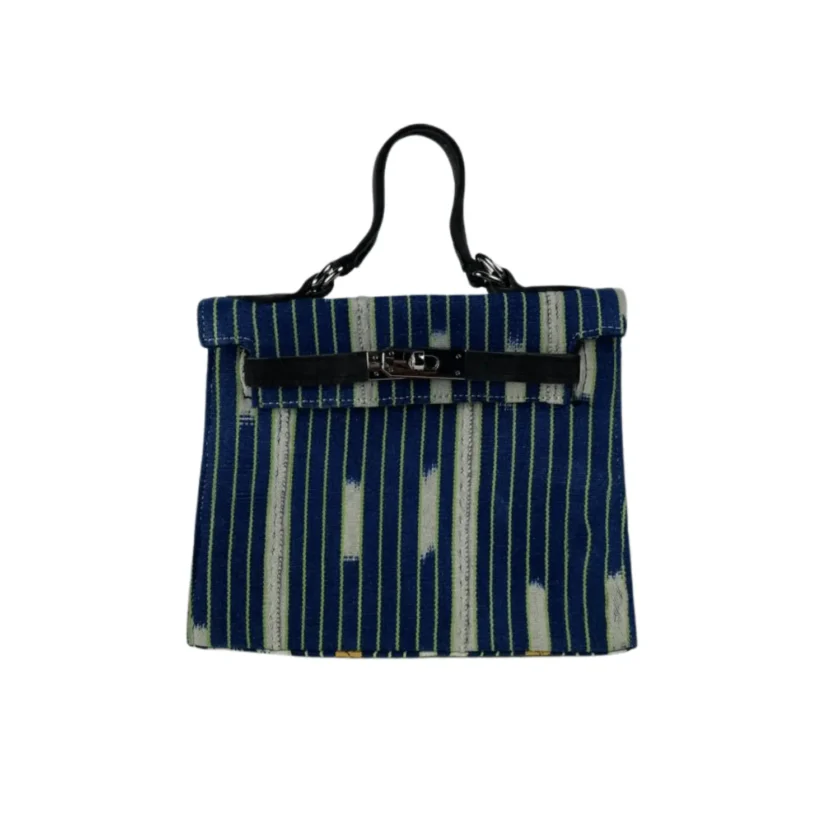 One-of-a-Kind Moroccan Cotton  Shoulder Bag with Bold African Designs - Image 2