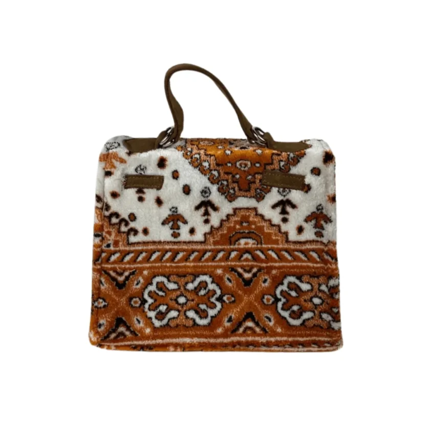 Exclusive Handmade Moroccan Carpet Shoulder Bag – African Style – Only One Copy - Image 3