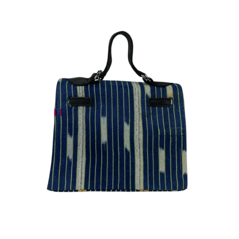 One-of-a-Kind Moroccan Cotton  Shoulder Bag with Bold African Designs - Image 4