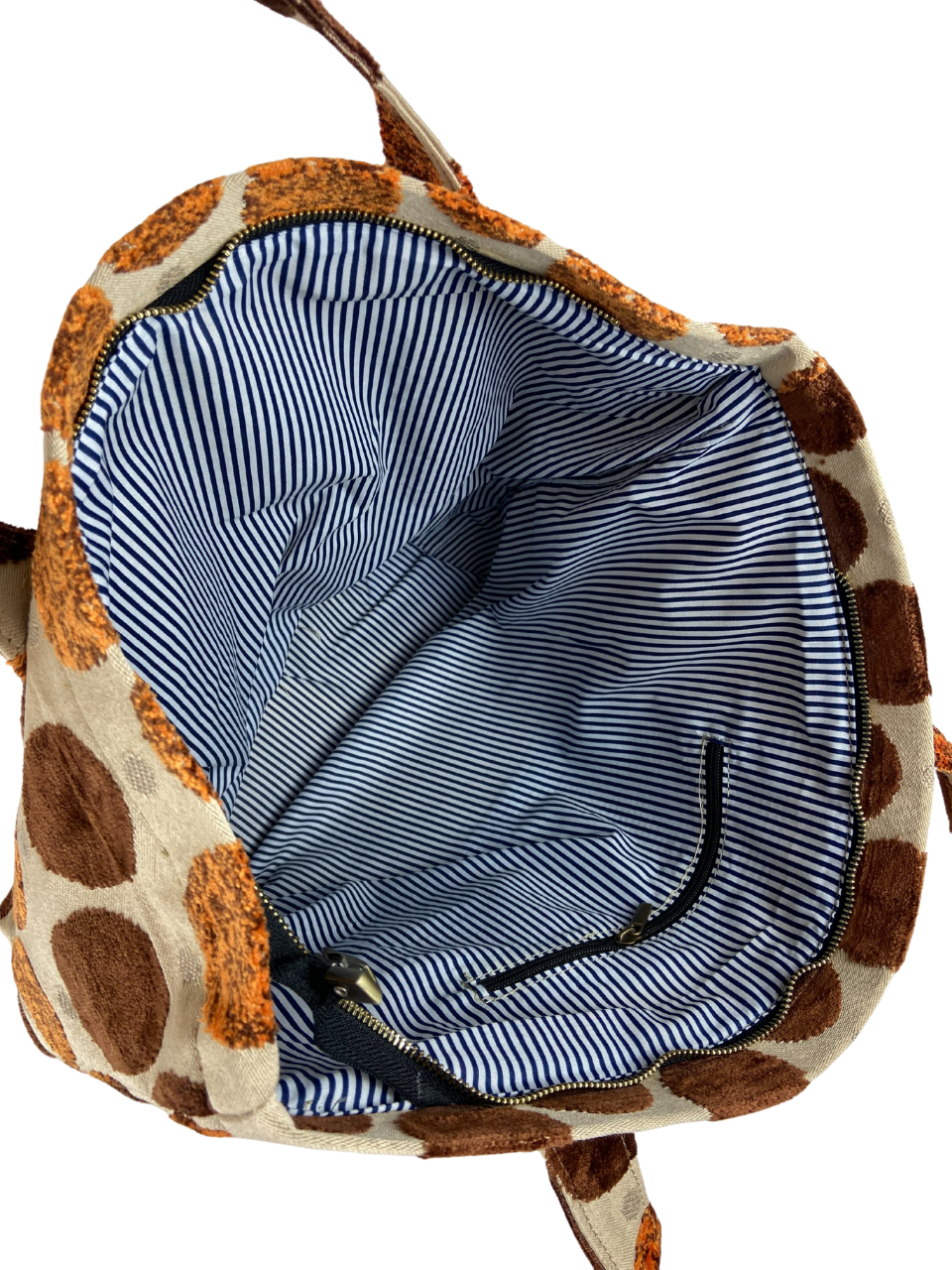 One-of-a-Kind Handmade Cotton Handbag - Image 4