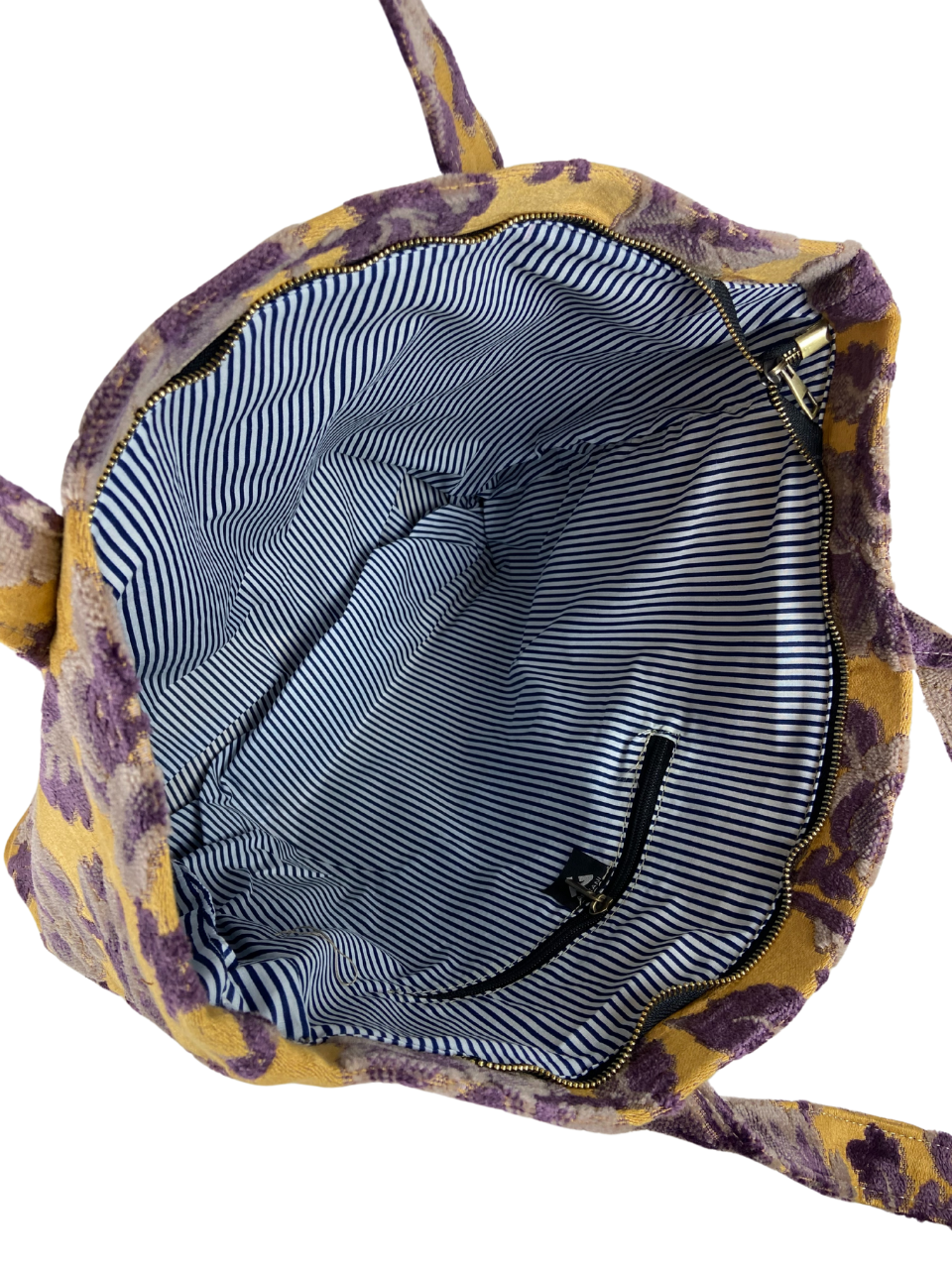 One-of-a-Kind Handmade Cotton Handbag - Image 4