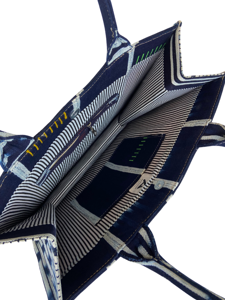 One-of-a-Kind African Cotton Handbag – Handmade & Unique - Image 4