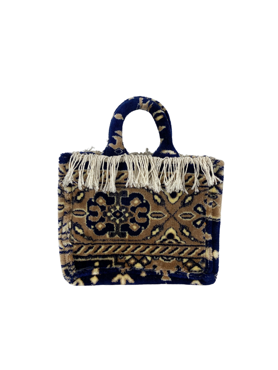 One-of-a-Kind Rug Fabric Handbag – Handmade & Unique - Image 2