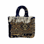 One-of-a-Kind Rug Fabric Handbag – Handmade & Unique
